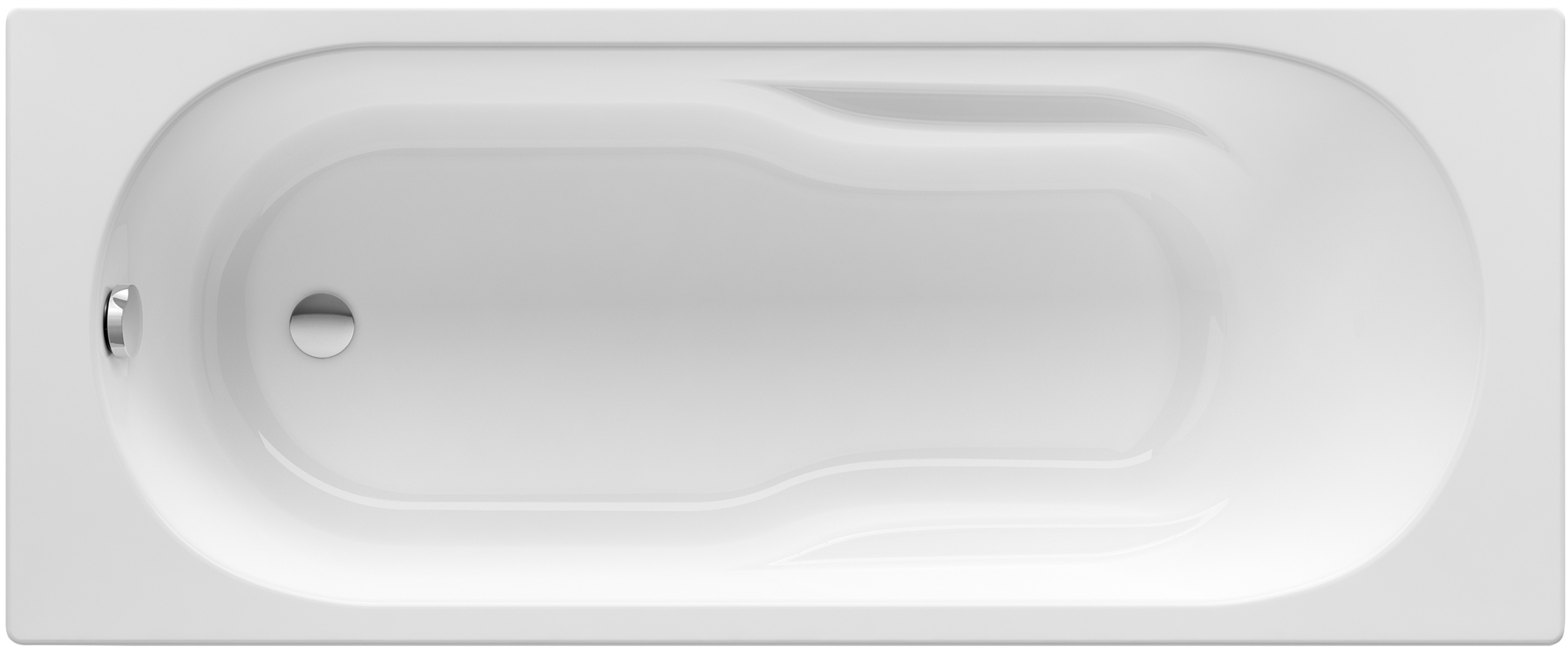 Roca Genova Rechteckige Badewanne 170x75 cm weiß A248383000