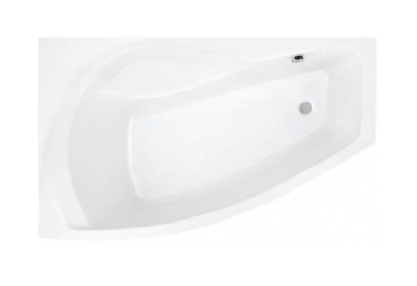 Roca Nicole Eckbadewanne 140x75 cm linksseitig weiß A24T105000