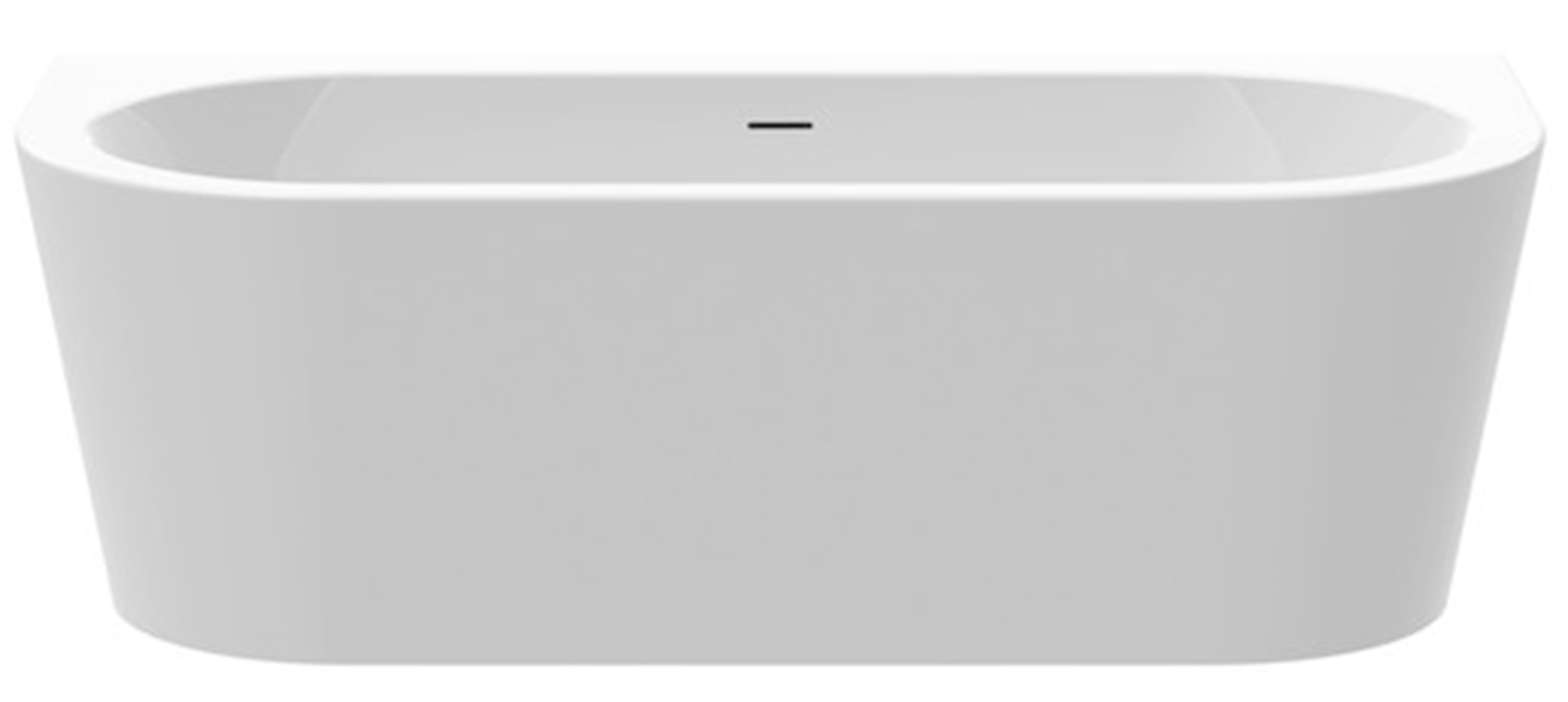 Roca Eternity Wandmontierte Badewanne 180x80 cm oval weiß A24T275000