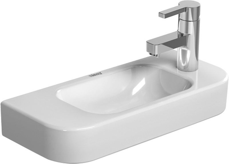 Duravit Happy D.2 Waschbecken 50x22 cm halbrund Klassisch weiß 0711500008