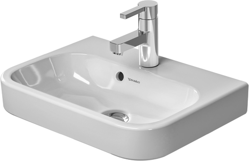 Duravit Happy D.2 Waschbecken 50x36 cm halbrund Möbel weiß 0710500000