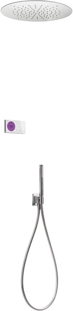 Tres Shower Technology Duschset Unterputz mit Thermostat mit Regenbrause chrom 092.865.57