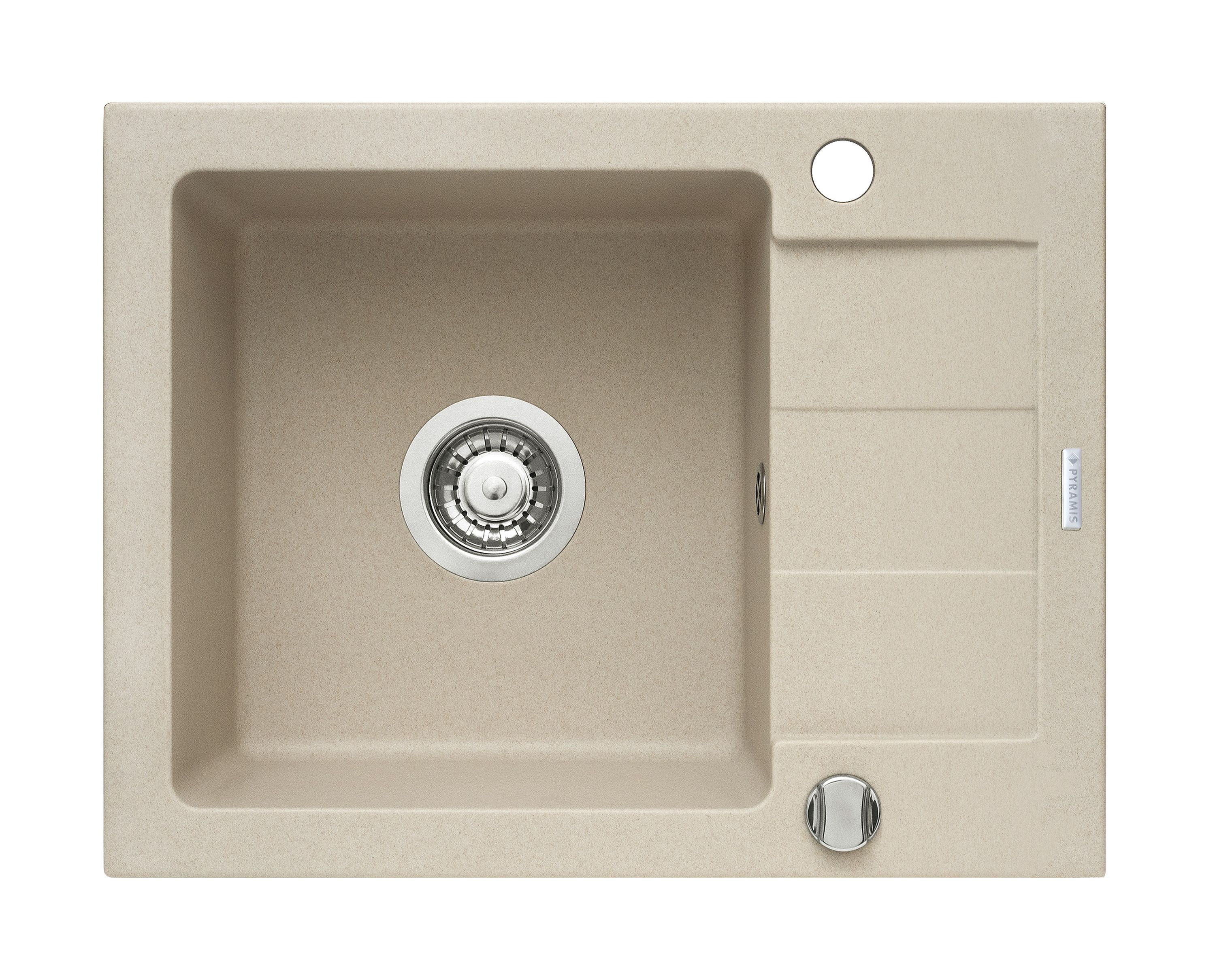 Pyramis Sparta Granitspüle 59x44 cm beige 070073601