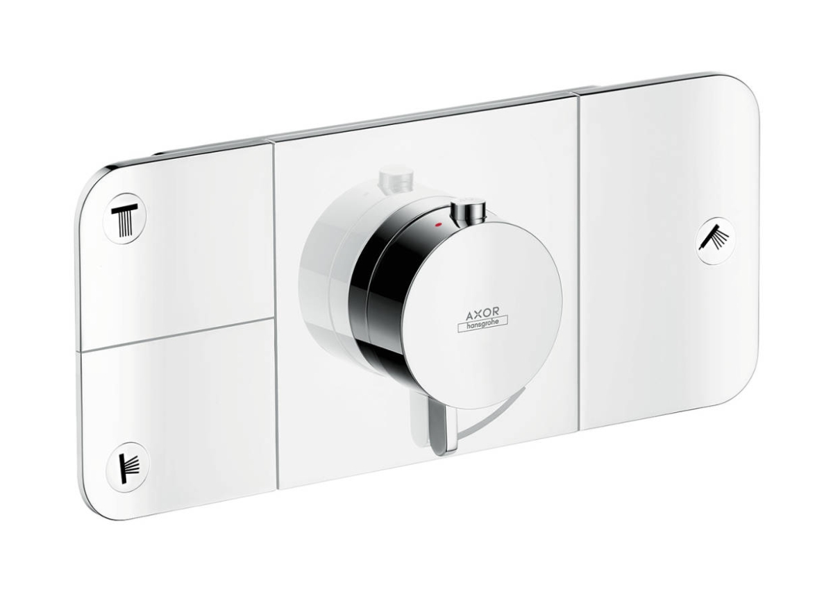 Axor One Duschbatterie Unterputz mit Thermostat chrom 45713000