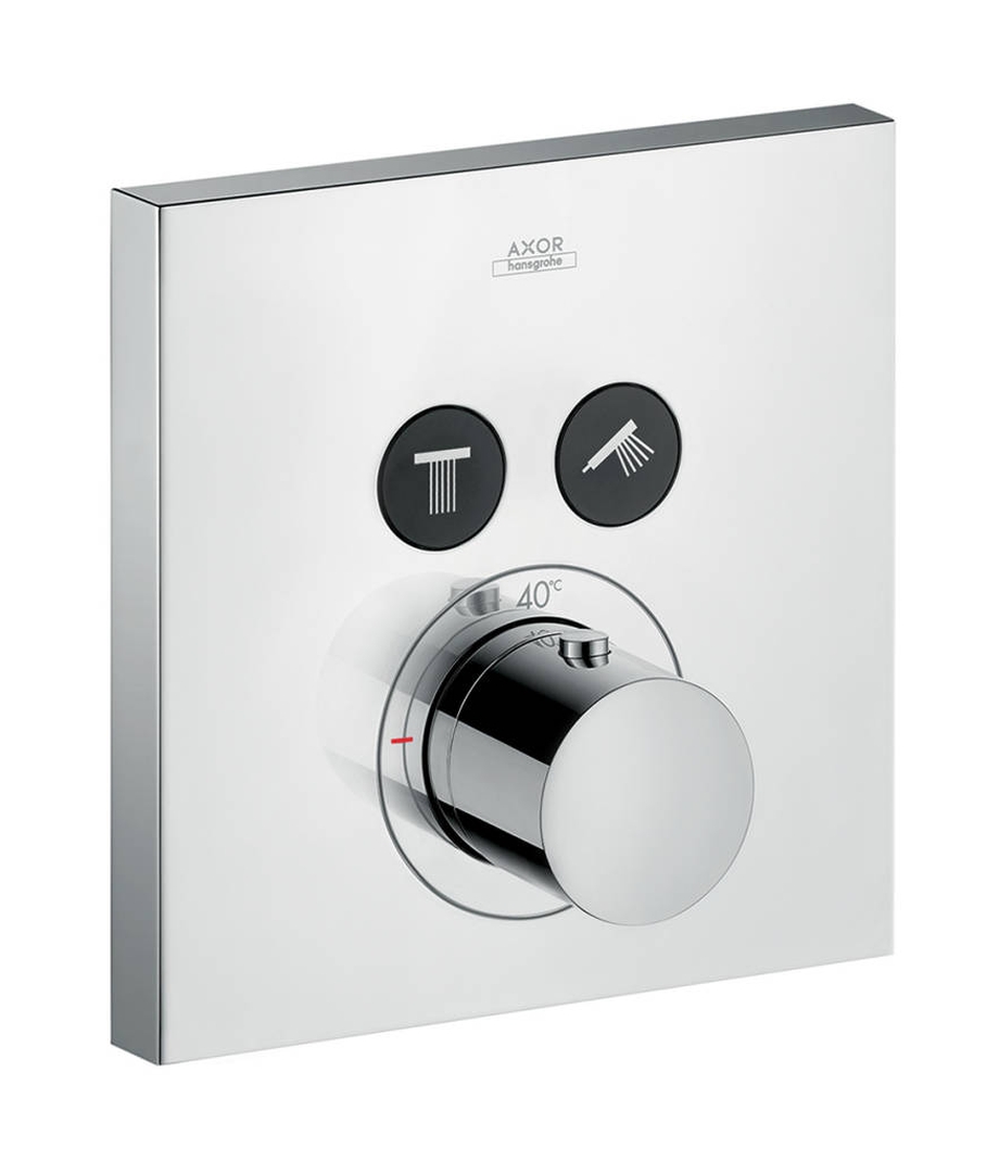 Axor ShowerSelect Badewannen- und Duscharmatur Unterputz mit Thermostat chrom 36715000