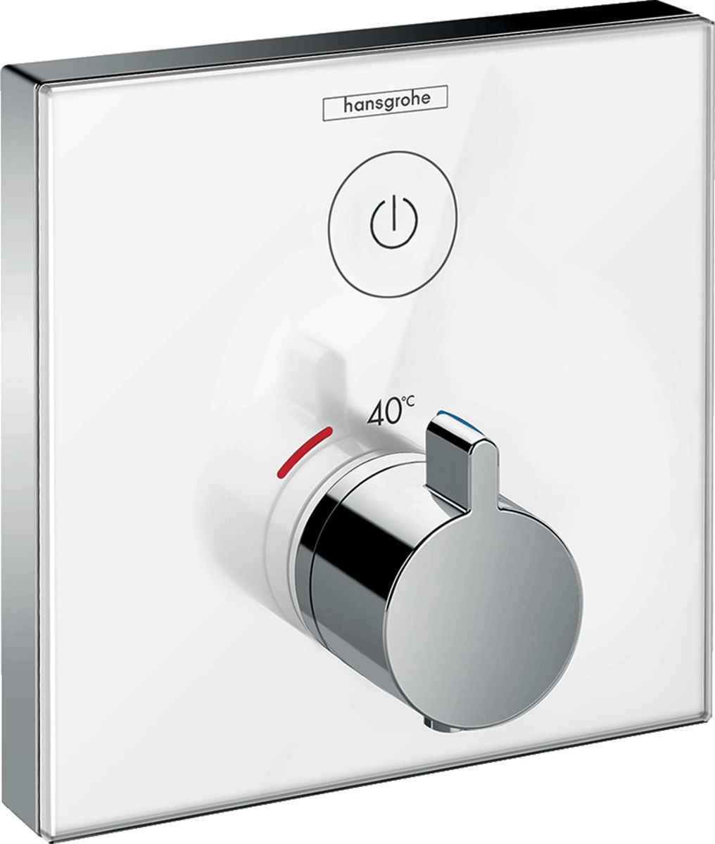 Hansgrohe ShowerSelect Duschbatterie Unterputz mit Thermostat chrom-weiß 15737400