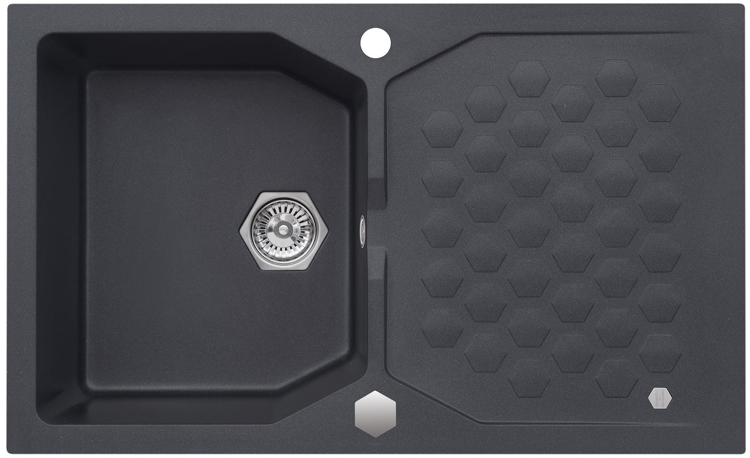 Alveus Sensual granitspüle 85x52 cm grau/graphit/onyx 4303005