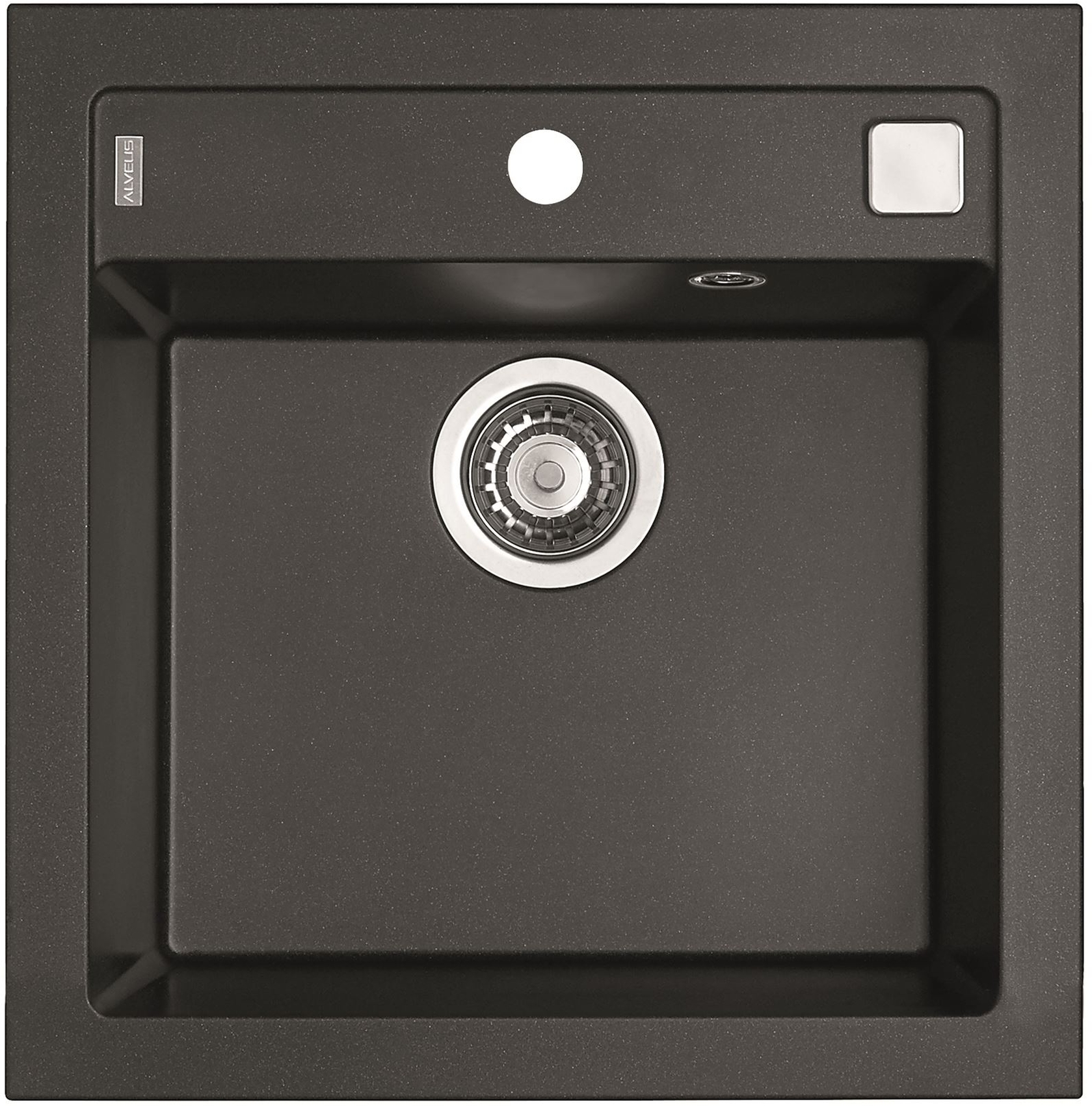 Alveus Formic Granitspüle 52x51 cm schwarz 4402005