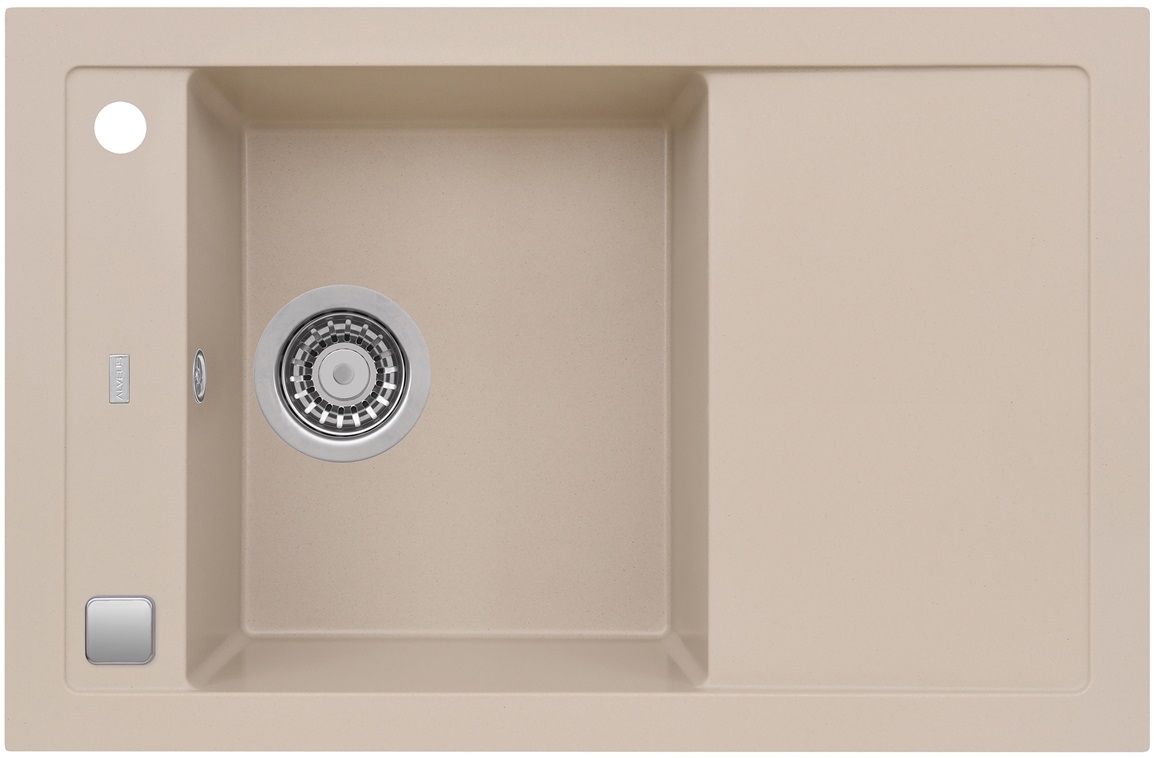 Alveus Formic granitspüle 76x50 cm grau/graphit/onyx 4403002