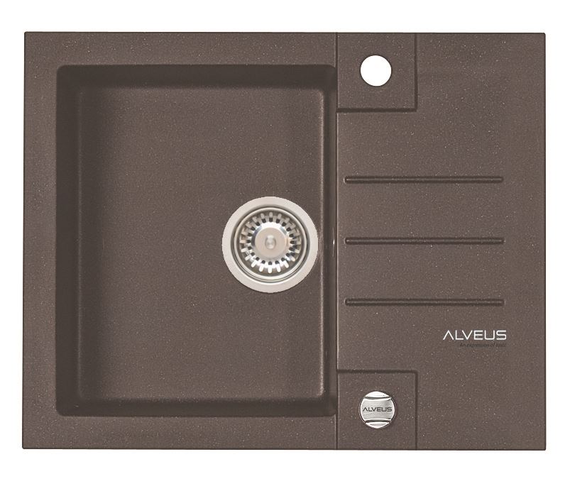 Alveus Rock granitspüle 59.5x47.5 cm braun 4213003