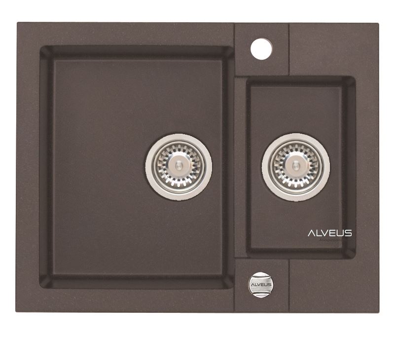 Alveus Rock granitspüle 59.5x47.5 cm braun 4218003