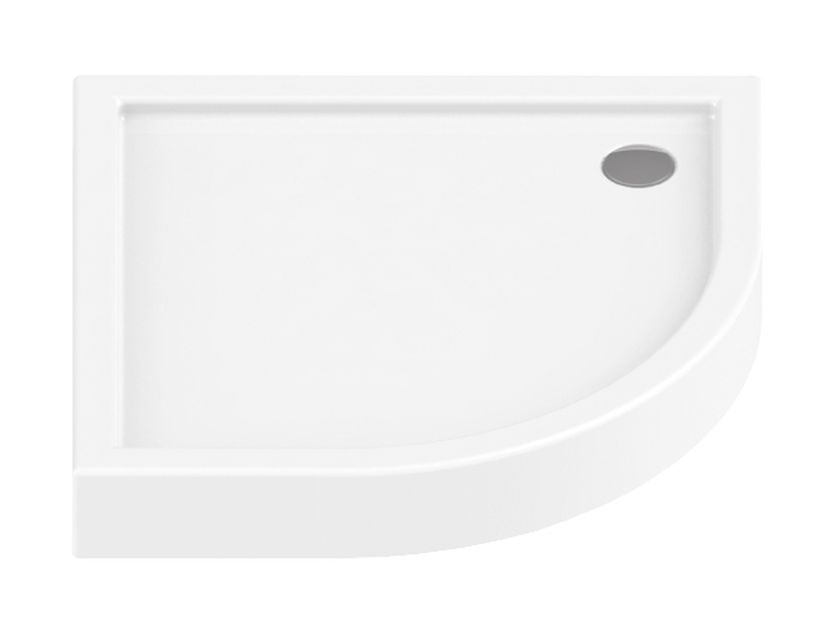 New Trendy Columbus Halbrunde Duschwanne 80x80 cm weiß B-0316