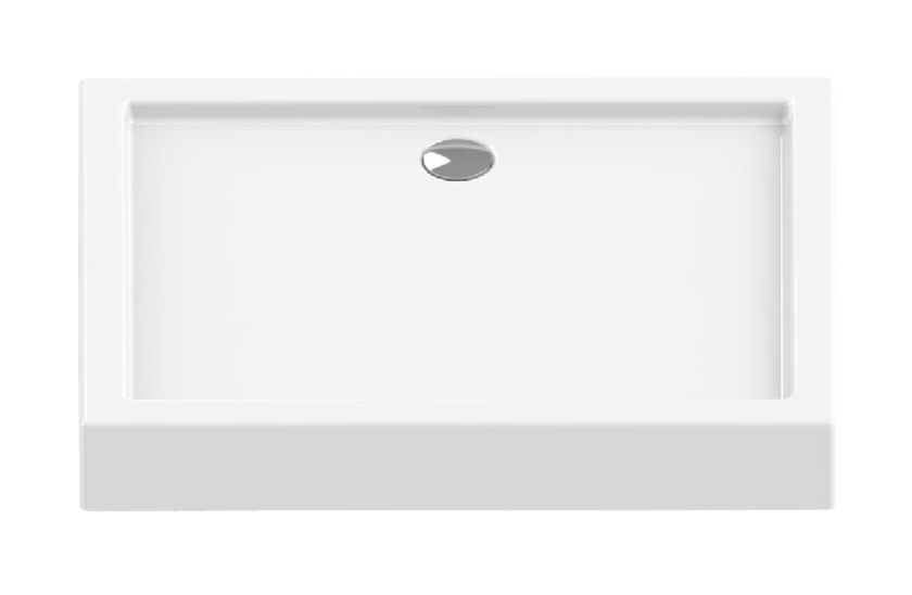 New Trendy Columbus Rechteckige Duschwanne 100x80 cm weiß B-0104