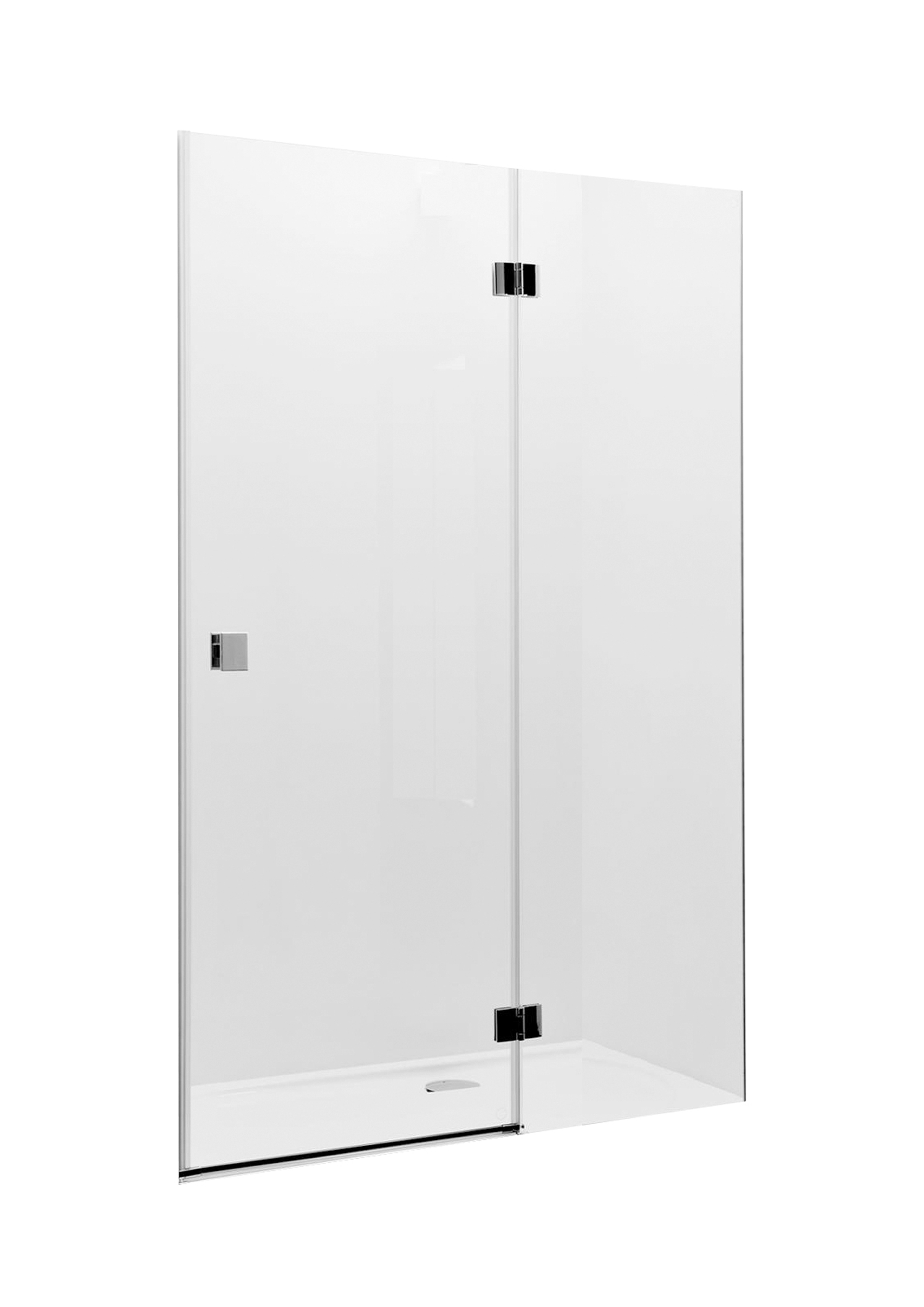 Roca Metropolis Duschtüren 100 cm aufklappbar chrom Glanz/durchsichtiges Glas AMP3410012M