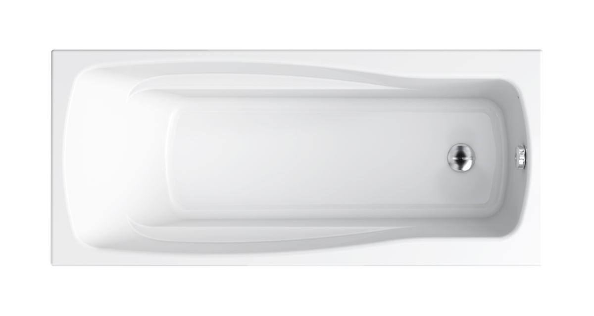Cersanit Lana Rechteckige Badewanne 160x70 cm weiß S301-162