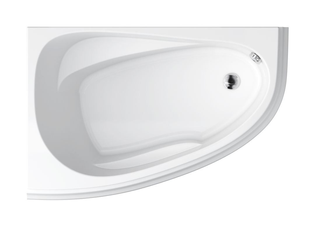 Cersanit Joanna New Eckbadewanne 140x90 cm linksseitig weiß S301-165