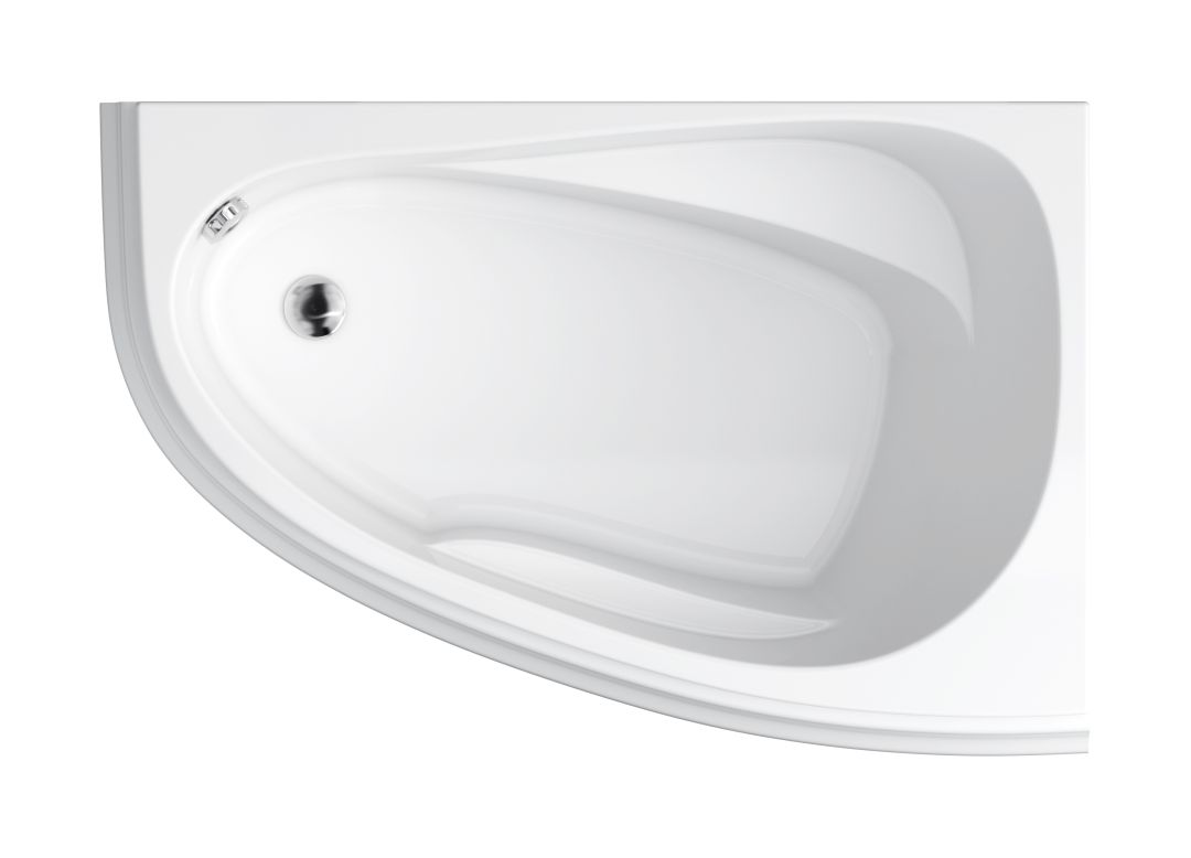Cersanit Joanna New Eckbadewanne 140x90 cm rechtsseitig weiß S301-166