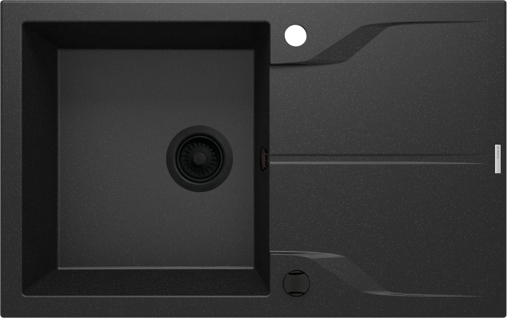 Deante Andante granitspüle 78x49 cm grau/graphit/onyx ZQNG113