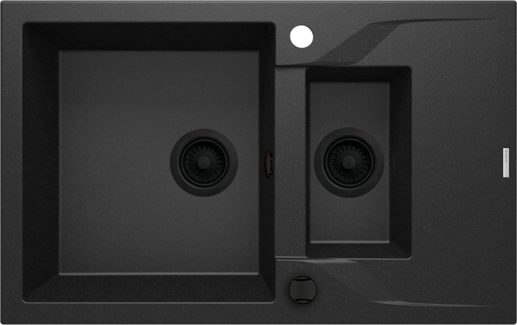 Deante Andante granitspüle 78x49 cm grau/graphit/onyx ZQNG513