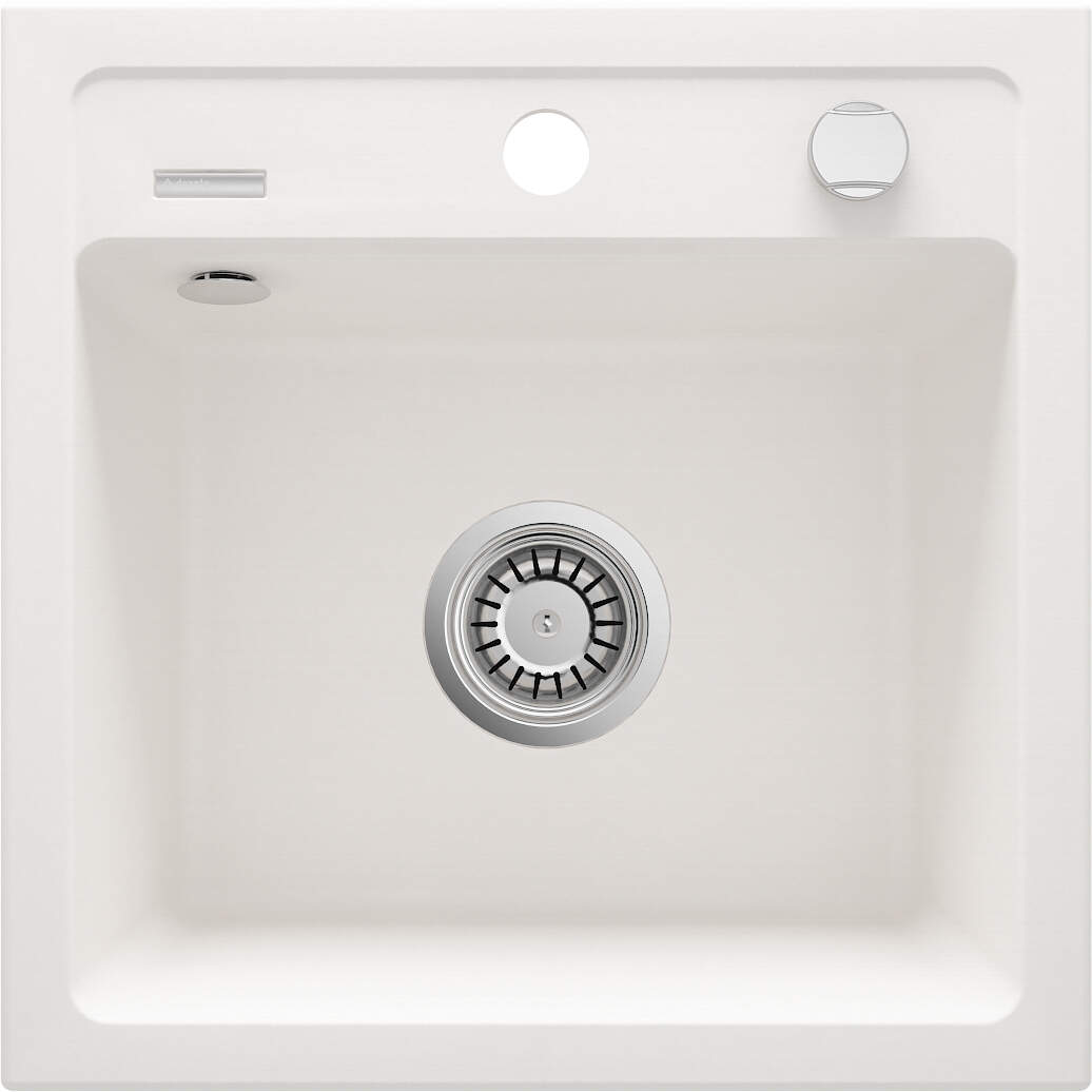 Deante Zorba Granitspüle 44x44 cm weiß ZQZ_A103