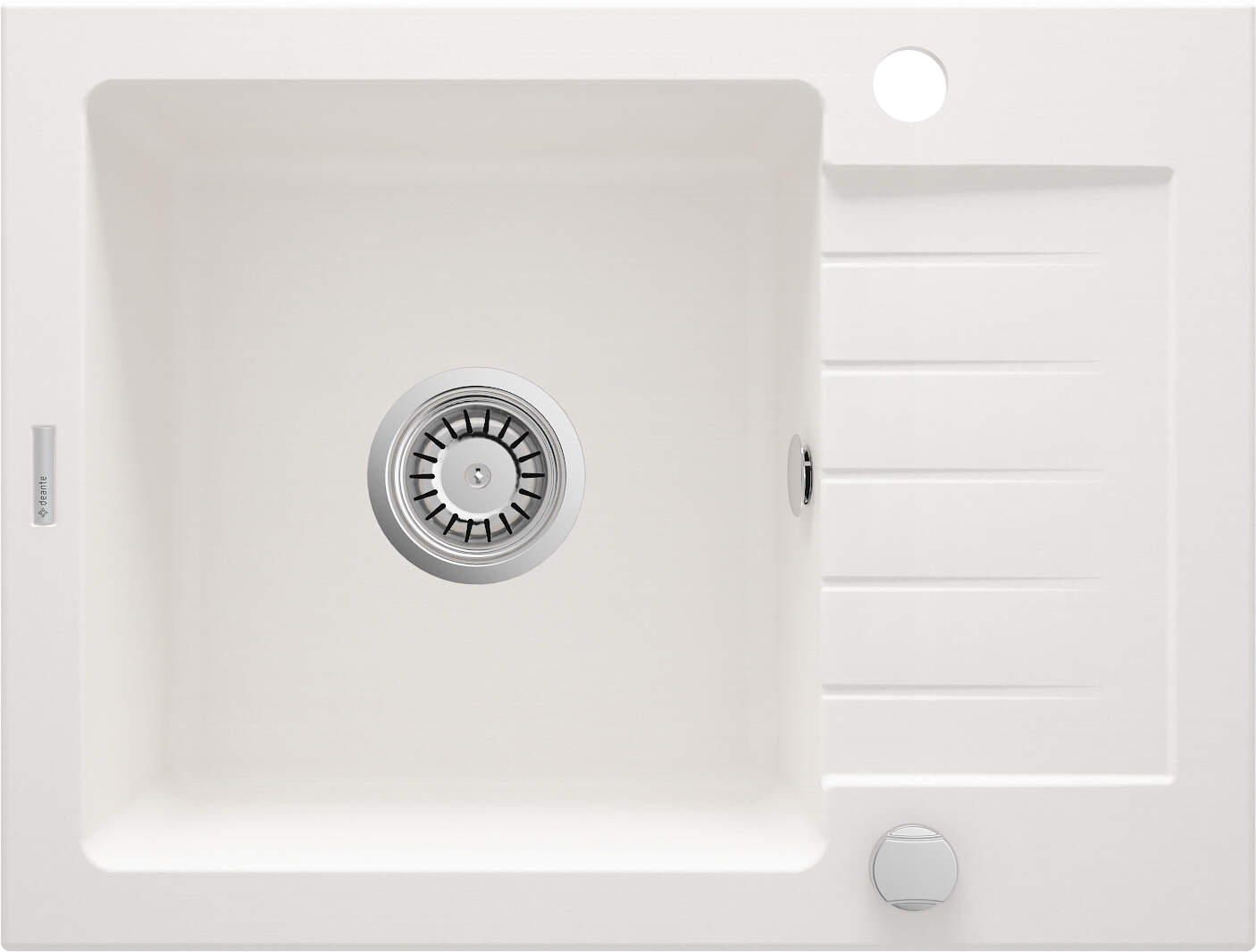 Deante Zorba granitspüle 58x44 cm weiß ZQZ_A11A