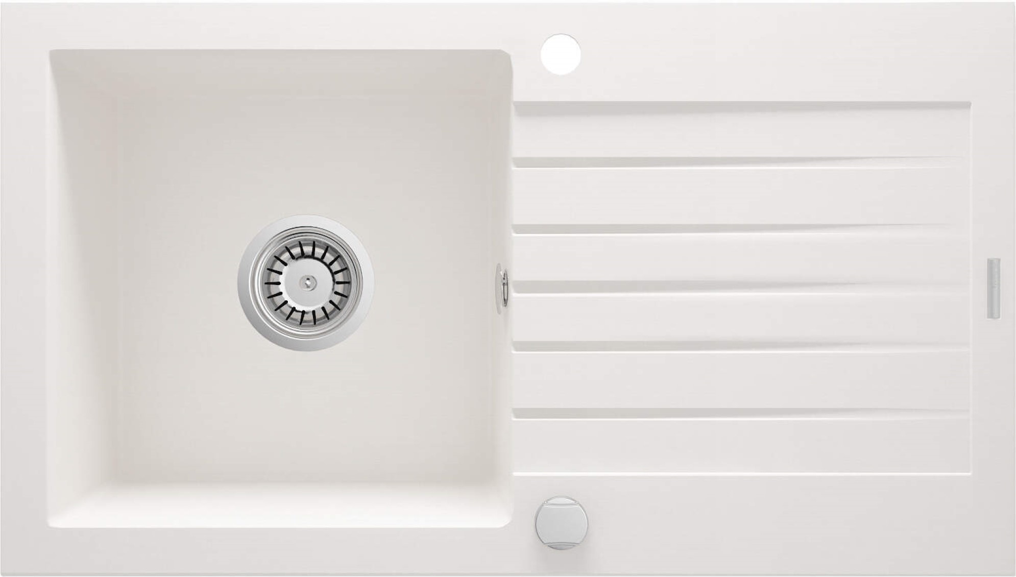 Deante Zorba Granitspüle 76x44 cm weiß ZQZ_A113