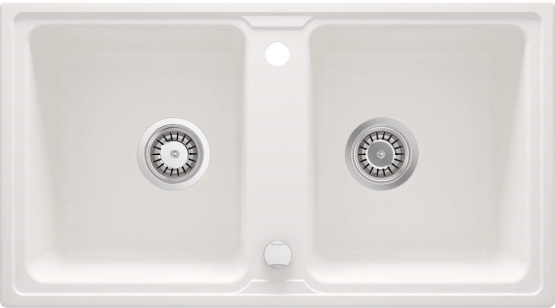 Deante Zorba Granitspüle 78x43.5 cm weiß ZQZ_A203