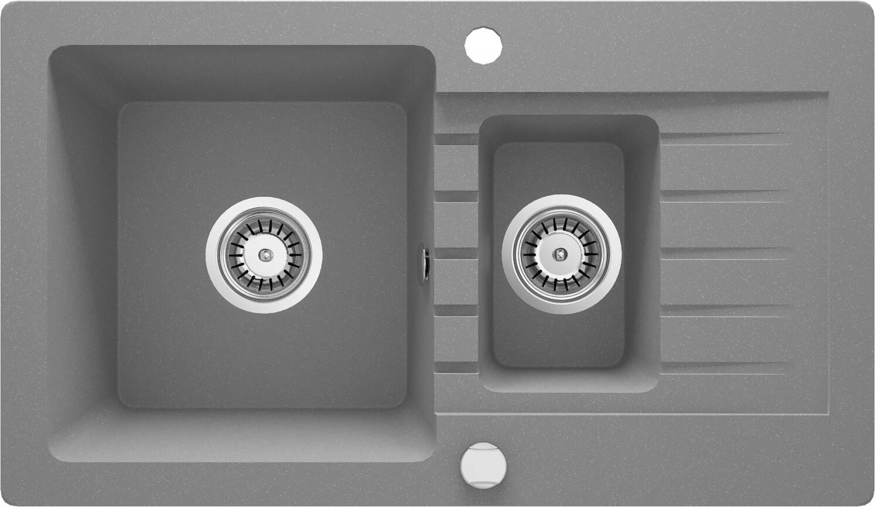 Deante Zorba granitspüle 76x44 cm grau/graphit/onyx ZQZ_S513