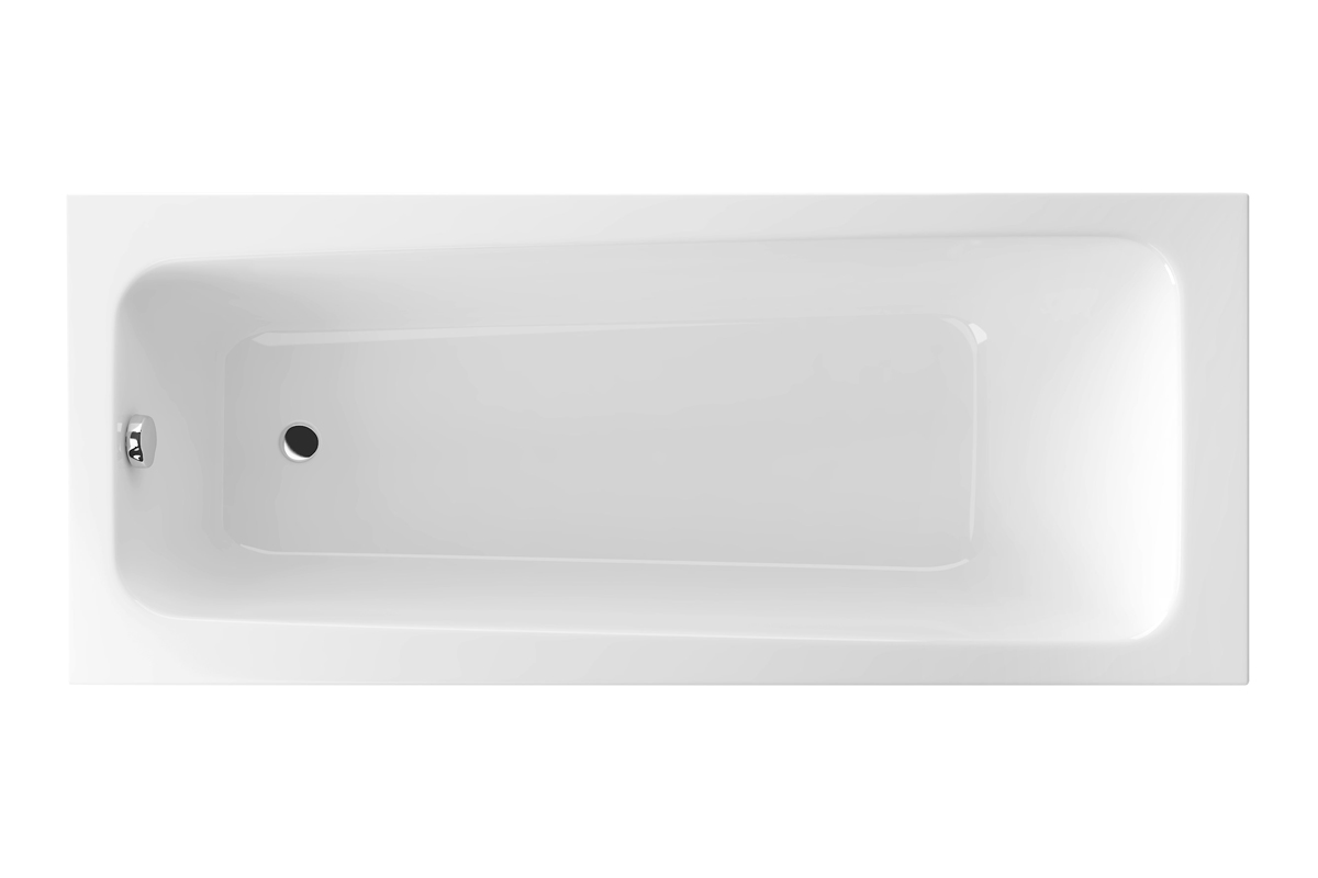 Excellent Ava Rechteckige Badewanne 170x70.5 cm weiß WAEX.AVA17WH