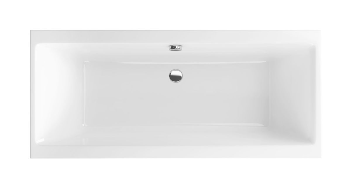 Excellent Pryzmat Rechteckige Badewanne 170x75.5 cm weiß WAEX.PRY17WHS