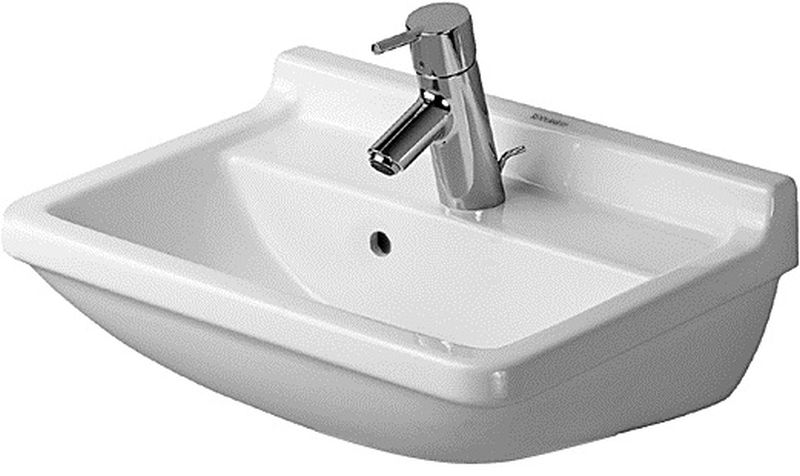 Duravit Starck 3 waschbecken 50x36 cm rechteckig klassisch weiß 03005000001