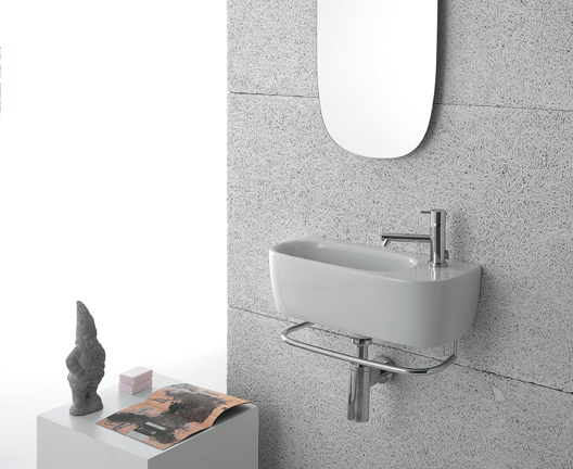 Globo Genesis Waschbecken 50x22 cm rechteckig Klassisch weiß GE046.BI