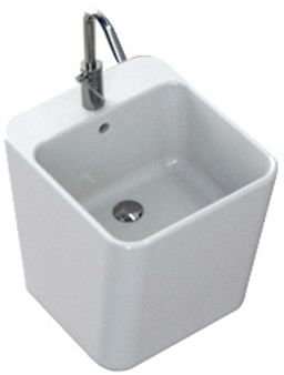 Hatria G-Full Waschbecken 48x40 cm rechteckig Aufsatzwaschbecken weiß YXG801