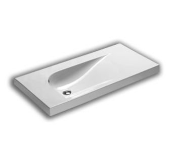 Hatria Grandangolo Waschbecken 100x50 cm rechteckig Klassisch weiß Y0VA01