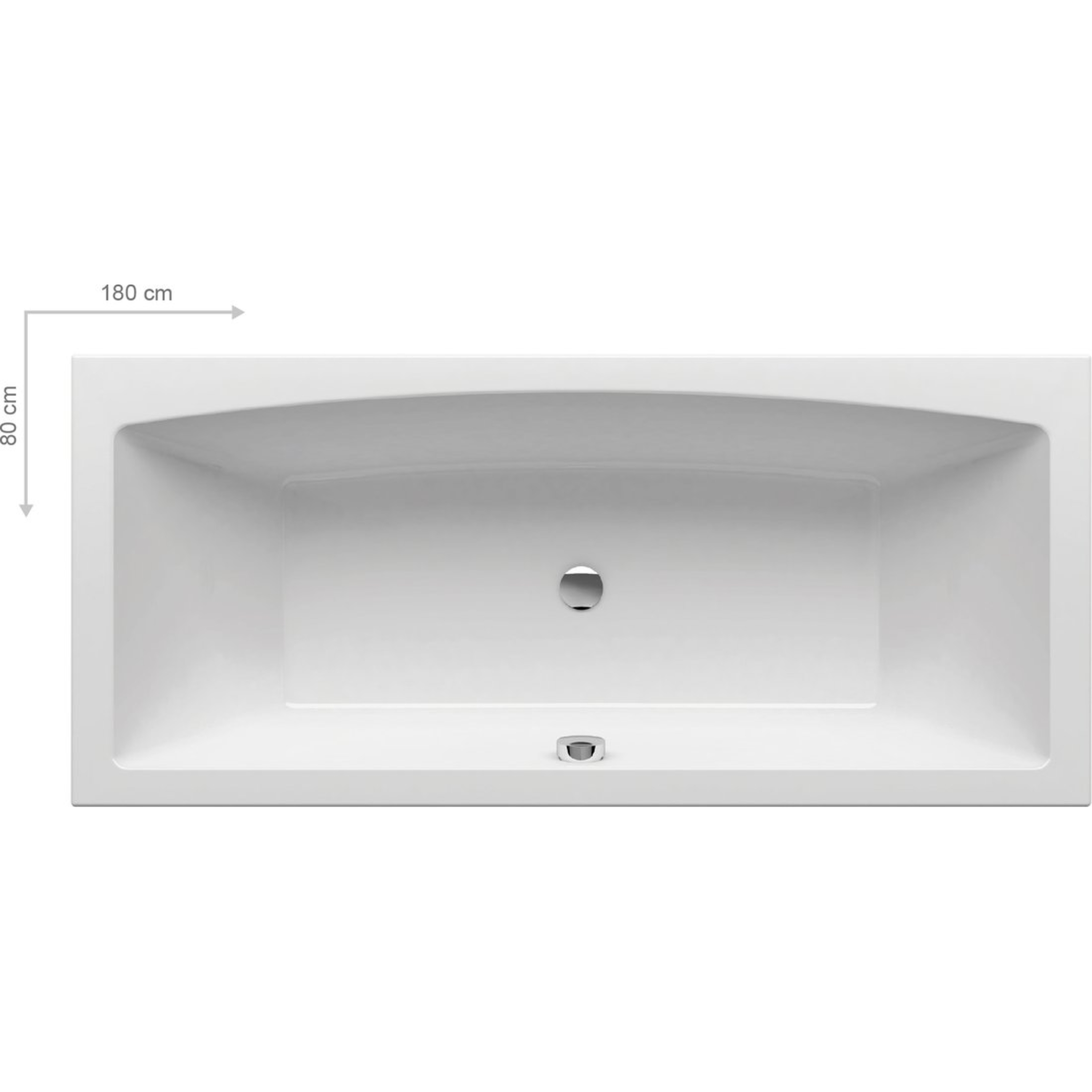 Ravak Formy 02 Rechteckige Badewanne 180x80 cm weiß C891000000