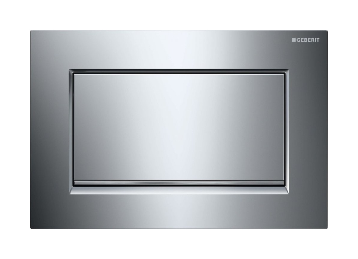 Geberit Sigma10 1M Betätigungsplatte für Toilette glänzender Chrom-mattchrom 115.893.KY.1