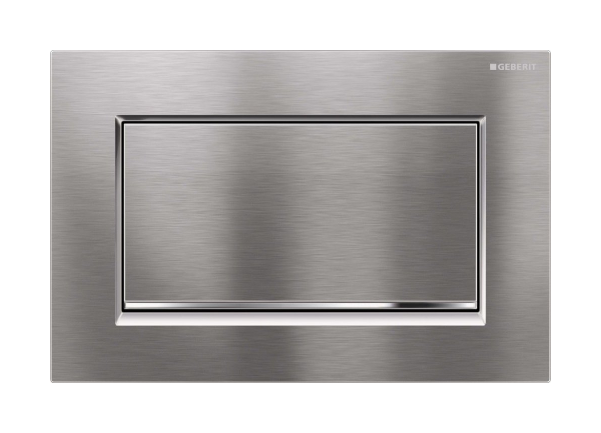 Geberit Sigma10 1M Betätigungsplatte für Toilette glänzender Chrom-mattchrom 115.893.KX.1