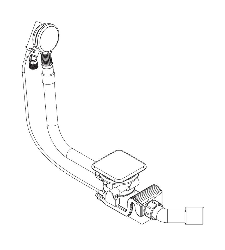 Kaldewei Conoduo Badewannensiphon weiß 687772020001