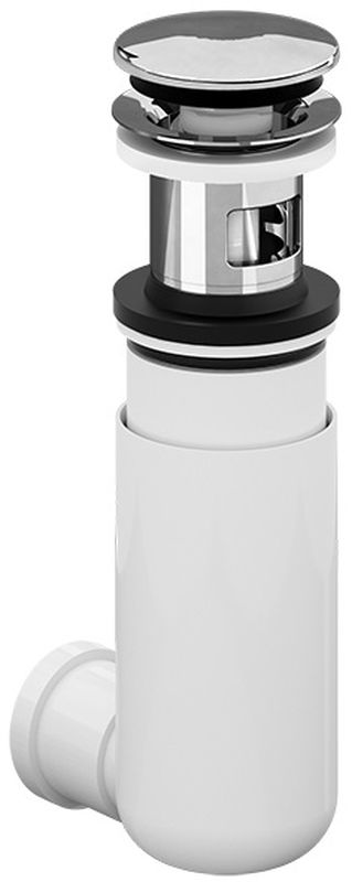 Villeroy & Boch Easy Access Siphon für das Waschbecken flaschen chrom-weiß 92198800