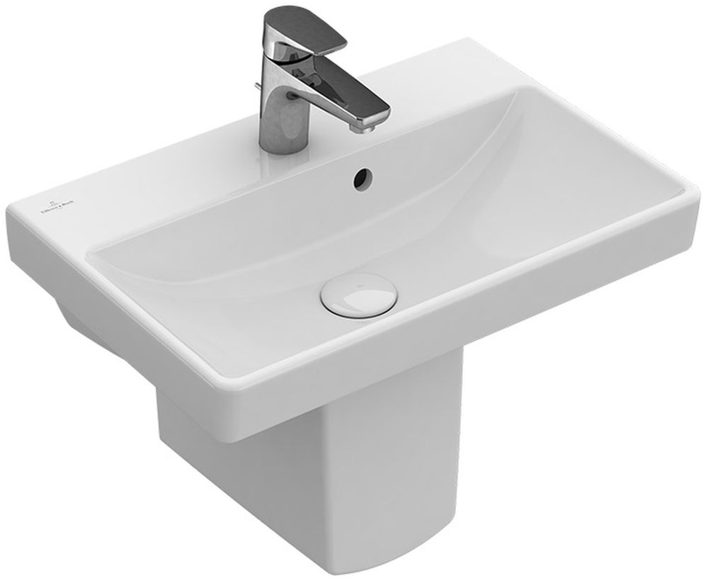Villeroy & Boch Avento Waschbecken 55x37 cm rechteckig Klassisch-Möbel weiß 4A005501