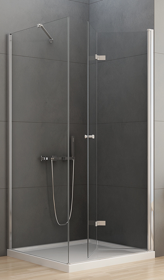 New Trendy New Soleo Dusche 100x90 cm rechteckig chrom Glanz/durchsichtiges Glas D-0153A/D-0089B