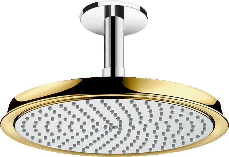 Hansgrohe Raindance Kopfbrause 24x24 cm rund chrom-gold 27405090