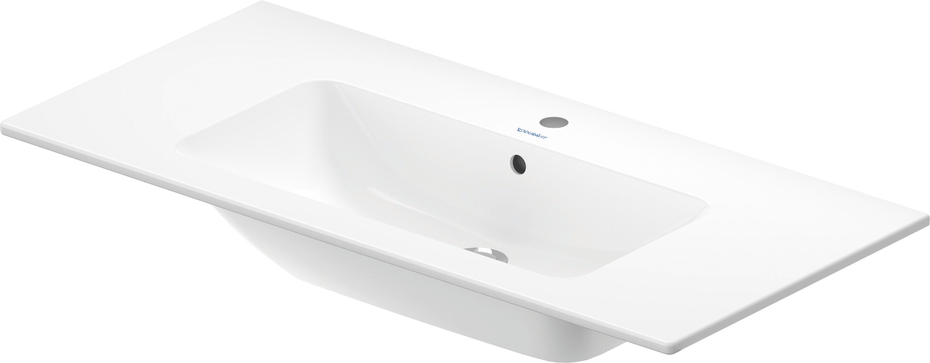Duravit ME by Starck waschbecken 123x49 cm rechteckig klassisch-Möbel-mit Blatt weiß 2336120060