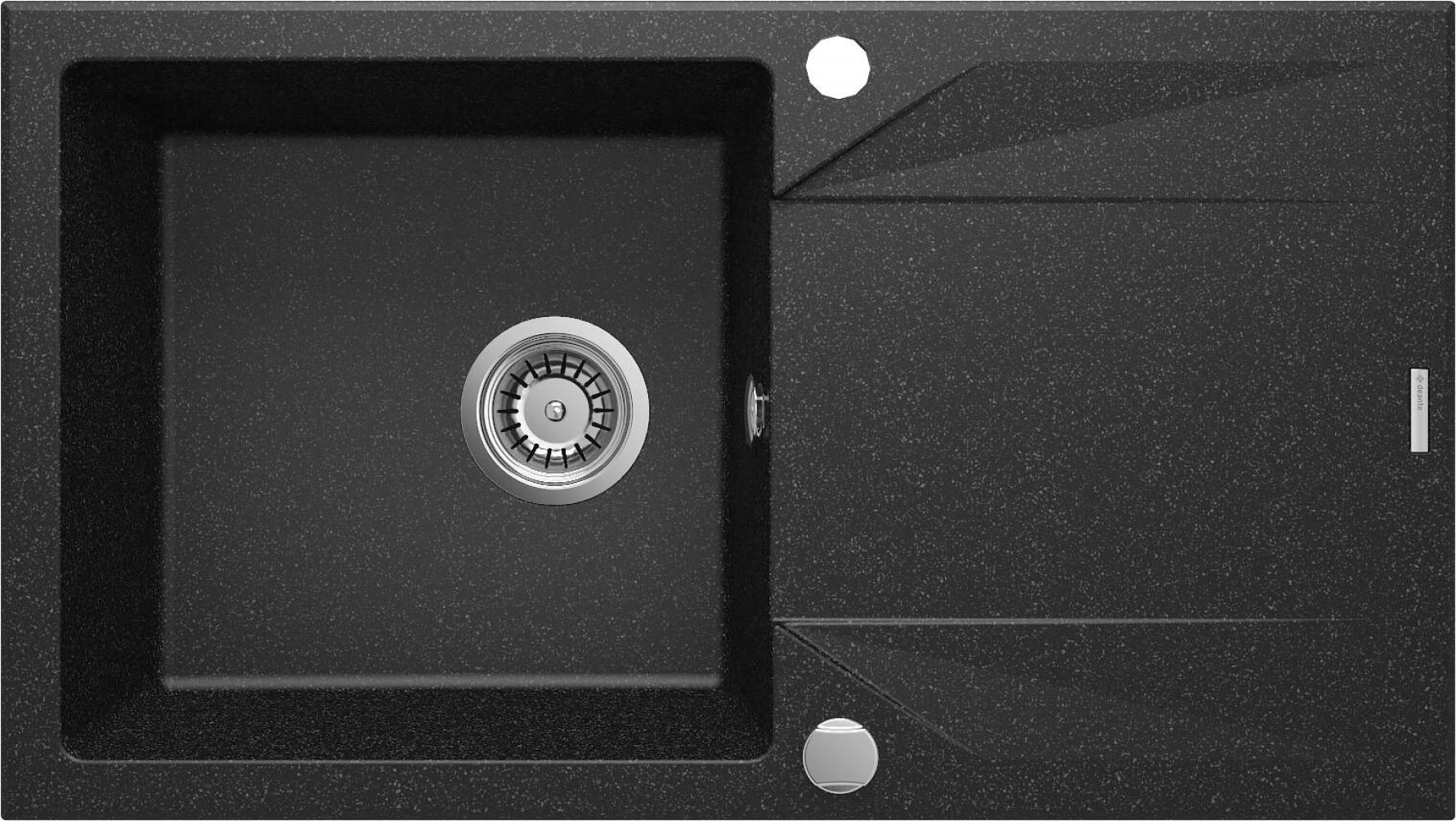 Deante Evora granitspüle 78x44 cm grau/graphit/onyx ZQJ_2113