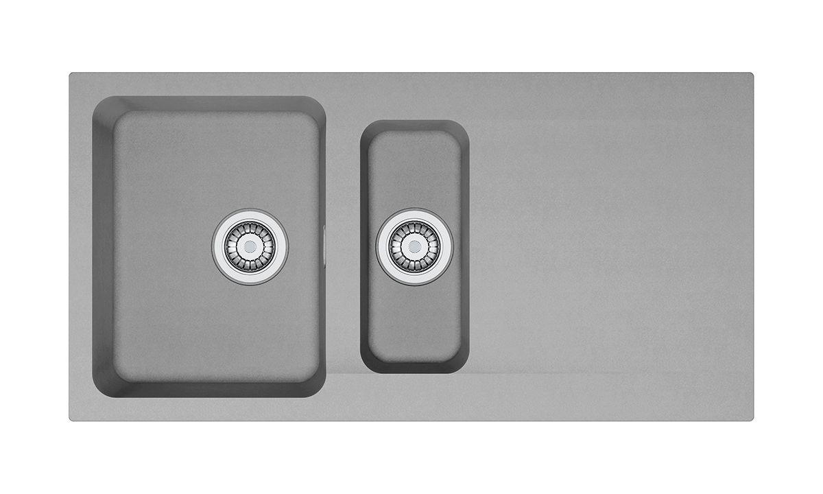 Franke Orion Tektonit-Waschbecken 100x51 cm grau/graphit/onyx 114.0476.403
