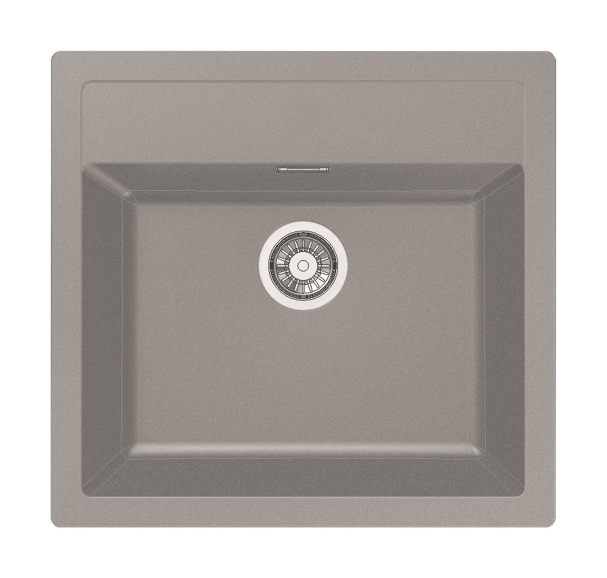 Franke Sirius tektonit-waschbecken 56x53 cm grau/graphit/onyx 114.0476.406
