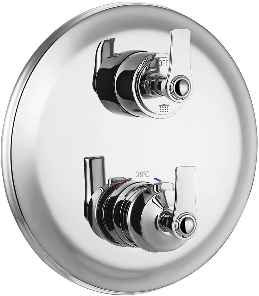 Omnires Armance Badewannen- und Duscharmatur Unterputz mit Thermostat chrom AM5238/6CR