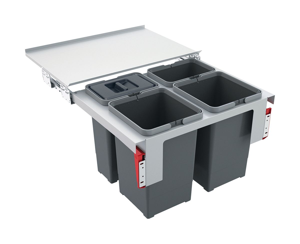 Franke Garbo Müllcontainer 40 l stahl-grau 121.0200.676