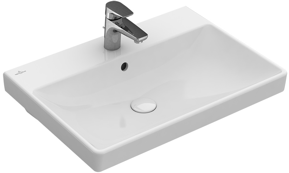 Villeroy & Boch Avento Waschbecken 65x47 cm rechteckig Klassisch-Möbel weiß 41586501