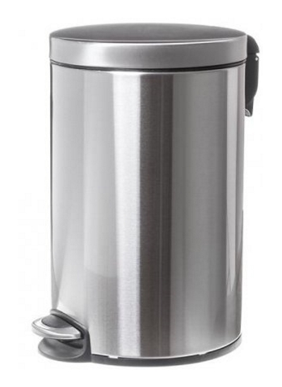Faneco Papierkorb 12 l stahl WBP12JS